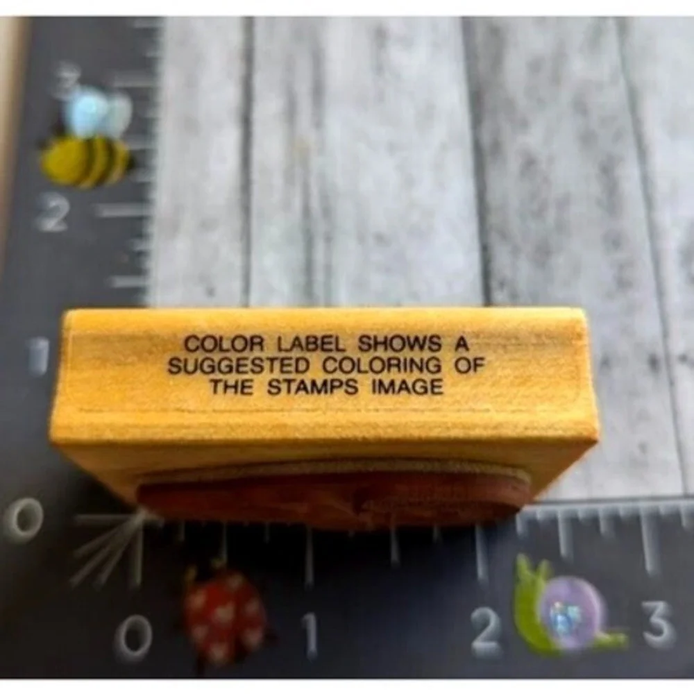 Comotion Candy Cane With Bow 363 1989 Rubber Stamp Wood #C66